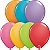 Balão Qualatex 11" - Redondo Sortido Festivo - Liso Látex - 100 Un - Imagem 1