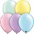 Balão Qualatex 11" - Redondo Sortido Joia Redondo - Birthday-Estrelas E Espirals - 50 Un - Imagem 2