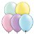 Balão Qualatex 5" - Redondo Sortido Pastéis Perolado - Liso Látex - 100 Un - Imagem 1
