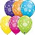 Balão Qualatex 11" - Redondo Sortido Tropical - Cupcakes E Presentes - 50 Un - Imagem 1