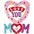 Balão Qualatex 33" - Shape - Love You M(Coração)M - Dia Das Mães Pontos - 1 Un - Imagem 1