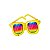 Balão Qualatex 42" - Shape - Oculos De Sol Arco-Íris - 1 Un - Imagem 1