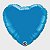 Balão Qualatex 18" - Coração - Azul Safira Metalizado Liso - 1 Un - Imagem 1