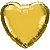 Balão Qualatex 18" - Coração - Ouro Metalizado Liso - 1 Un - Imagem 1