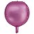 Balão Cromado Redondo 4D Rosa 20" - Silver Plastic - 1 Unidade - Imagem 1