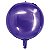 Balão Metalizado Redondo 4D Roxo 20" - Silver Plastic - 1 Unidade - Imagem 1
