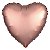 Balão Cromado Coração com Canudo Rose Gold 18" - Silver Plastic - 1 Un - Imagem 1