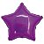 Balão Holográfico Estrela com Canudo Pink 18" - Silver Plastic - 1 Unidade - Imagem 1
