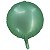 Balão Cromado Redondo com Canudo Verde Menta 18" - Silver Plastic - 1 Unidade - Imagem 1