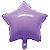 Balão Macaron Estrela Com Canudo Lilás 18" - Silver Plastic - 1 Unidade - Imagem 1