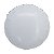 Balão Metalizado Redondo com Canudo Branco 18" - Silver Plastic - 1 Unidade - Imagem 1