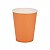 Copo de Papel 270ml Liso Laranja - 10 Un - Imagem 1