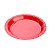 Prato de Papel Liso 18cm Vermelho - 10 Un - Imagem 1