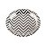 Prato Papel Missoni Prateado - 10 Un - Imagem 1
