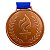 Medalha Plástica Bronze - 1 Un - Imagem 1