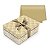 Kit Presente Caixa Luxúria Ouro M 35x25x11cm - 10 Un - Imagem 1