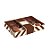 Caixa Tablete com Brigadeiros Chevron Marrom 18x13x3,2cm - 100 Un - Imagem 1
