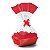 Kit Cesta Cristalino Vermelho P 18x13x7,5cm - 10 Un - Imagem 1
