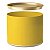 Lata Para Doces Liso Amarelo 10x7cm - 24 Un - Imagem 1