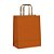 Sacola de Papel com Alça Chata Laranja Kraft G 32x26,5x13cm - 10 Un - Imagem 1