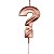 Vela Mini Design Rose Gold Interrogação - 1 Un - Imagem 1