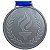 Medalha Plástica Prata - 1 Un - Imagem 1