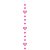 Móbile Corações Rosa 1,5m - 1 un - Imagem 1