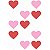 Aplique Artesanal Corações Love P - 15 Un - Imagem 1
