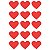 Aplique Artesanal Corações Vermelhos P - 15 Un - Imagem 1