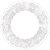 Folha Poli Redondo Flowershop Branco 38cm - 50 Un - Imagem 1