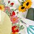 Folha Poli Redondo Linho Floral Off White 48cm - 50 Un - Imagem 2