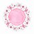 Folha Poli Redondo Panapaná Rosa 48cm - 50 Un - Imagem 1
