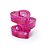 Suporte de Vidro Porta Velas Coração Pink - 3 Un - Imagem 1