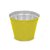 Vaso Alumínio Para Crisântemo G 13,5x17x17cm Amarelo - 1 Un - Imagem 1