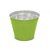 Vaso Alumínio Para Crisântemo G 13,5x17x17cm Verde Limão - 1 Un - Imagem 1