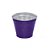 Vaso Alumínio Para Violeta P 8x12x12cm Roxo - 1 Un - Imagem 1