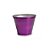 Vaso Alumínio Para Violeta P 8x12x12cm Roxo Metalizado - 1 Un - Imagem 1