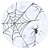 Sousplat Teia com Aranha Branco 33cm - 1 Un - Imagem 1