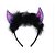 Tiara Chifre Roxo com Pluma - 1 Un - Imagem 1