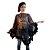 Fantasia Halloween Adulto - Poncho Teia - 1 Un - Imagem 1