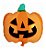 Balão Metalizado Halloween Abóbora - 1 Un - Imagem 1