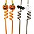 Canudo Espiral Divertido Halloween Cores Diversas H363 - 4 Un - Imagem 2