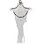 Caveira de Corrente Halloween Com Luz 95cm - 1 Un - Imagem 1