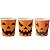 Copo Papel Halloween Monstros 210ml - 20 Un - Imagem 1