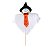 Enfeite Espantalho com Gravata Halloween Sortido 50cm - 1 Un - Imagem 3