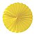 Enfeite de Papel Fiorata 20cm Amarelo Claro - 1 Un - Imagem 1