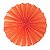Enfeite de Papel Fiorata 20cm Laranja - 1 Un - Imagem 1