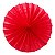 Enfeite de Papel Fiorata 20cm Vermelho - 1 Un - Imagem 1