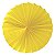 Enfeite de Papel Fiorata 30cm Amarelo Claro - 1 Un - Imagem 1