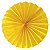 Enfeite de Papel Fiorata 30cm Amarelo Ouro - 1 Un - Imagem 1